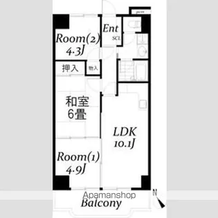 シュターンハイム第1【9階】の間取り